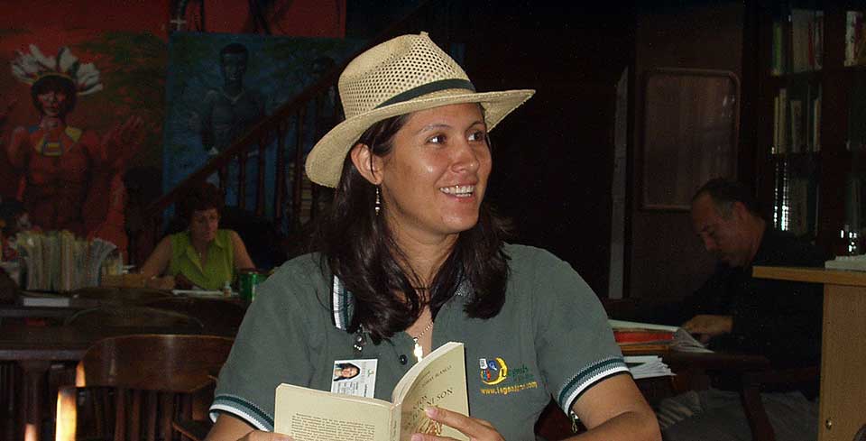 tour guide researching