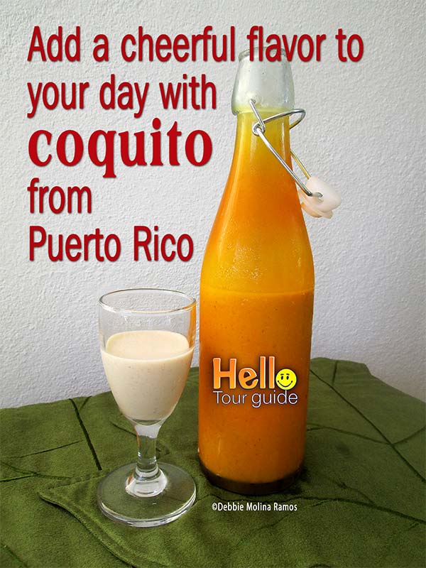 Puerto Rico Coquito Recipe Blog by Tour Guide Debbie