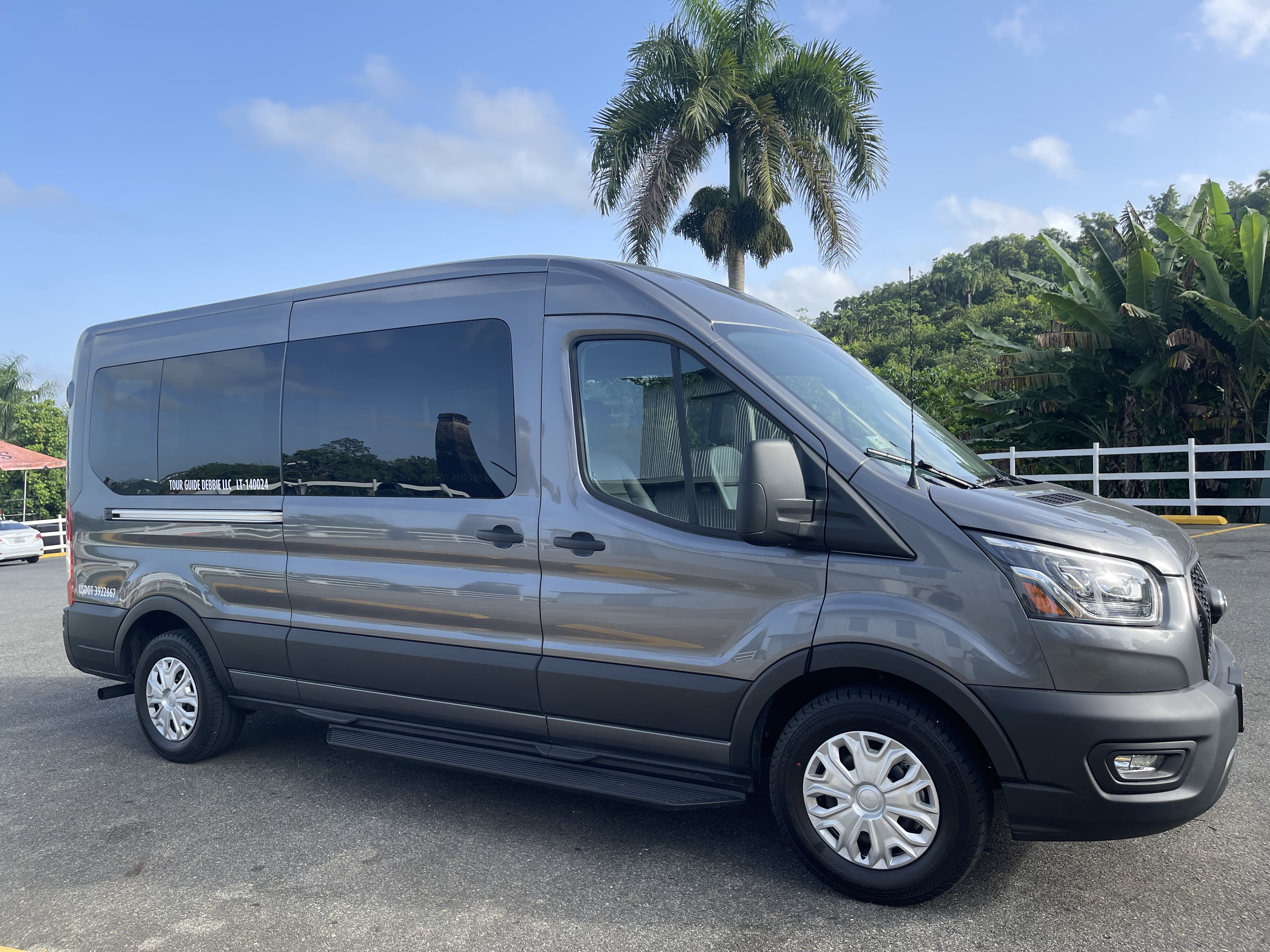 Tour bus in Puerto Rico