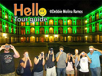 San Juan historical sites at night