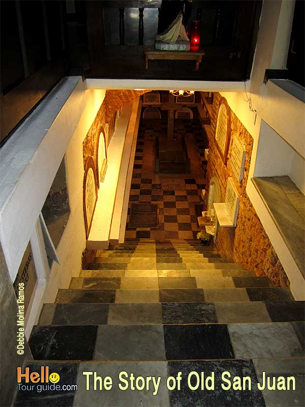 San Juan historical sites at night