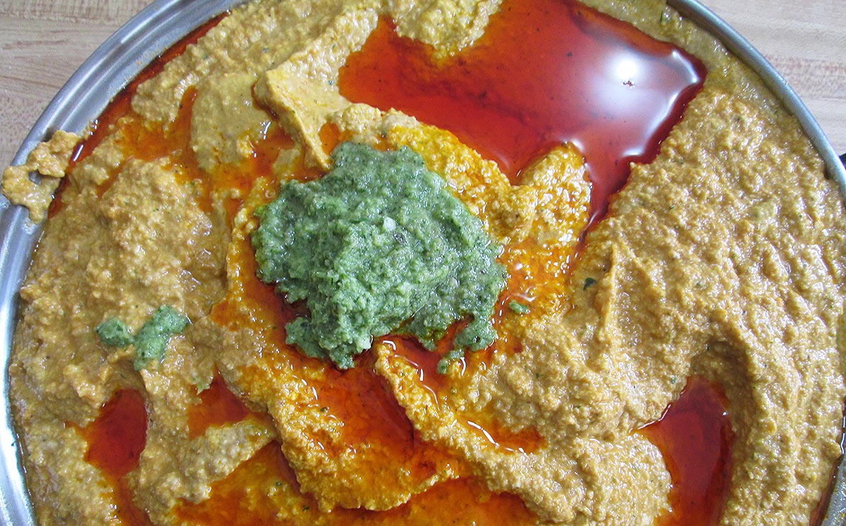 Annatto oil on pasteles dough