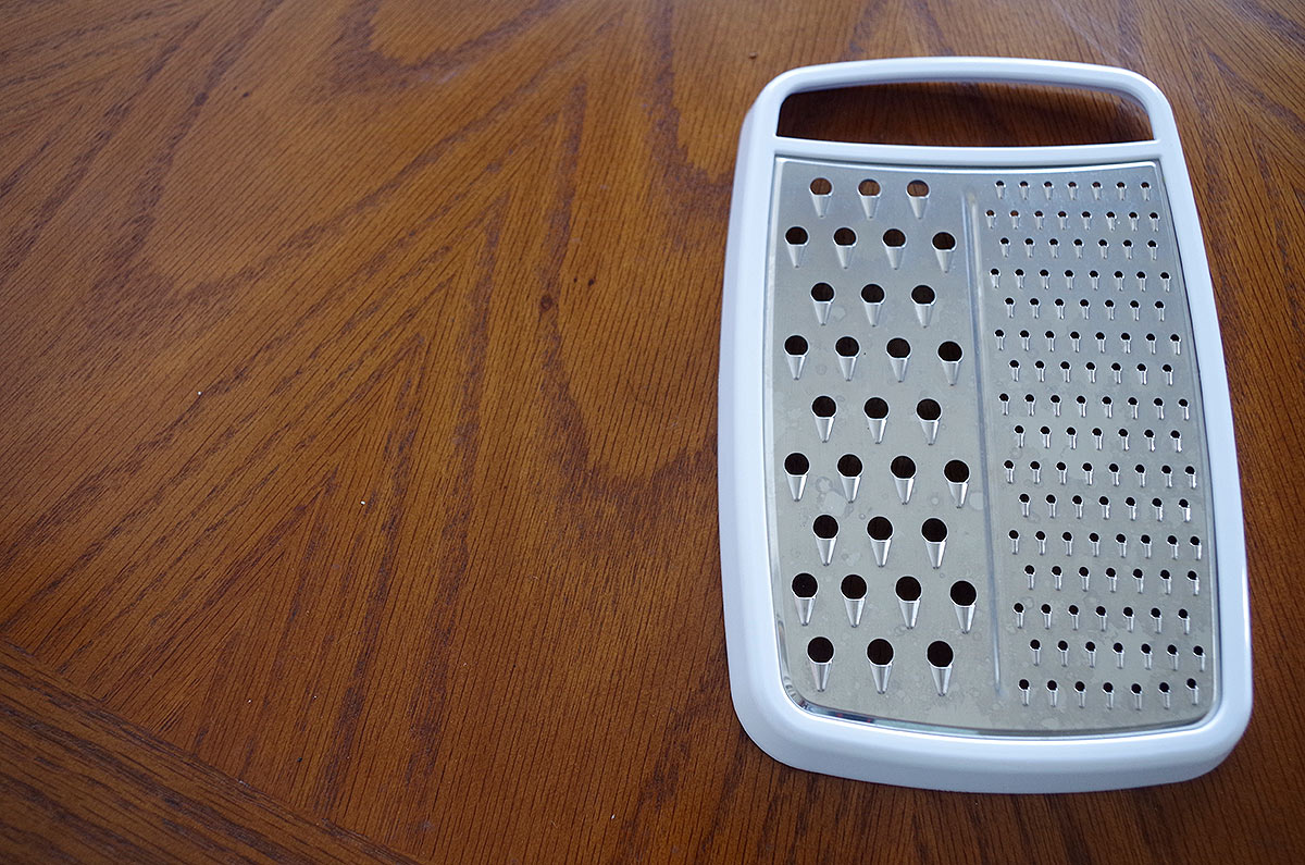 A kitchen grater